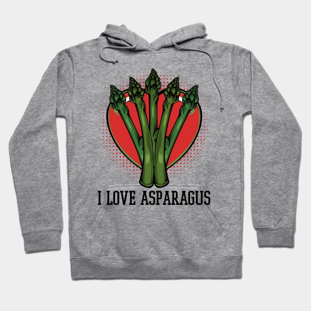 Vegetable Asparagus Hoodie by Lumio Gifts